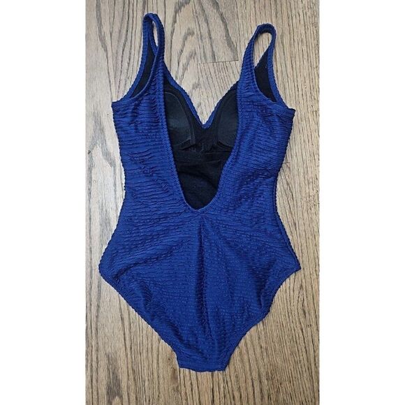 Gottex Ribbed Tummy Control Slimming Shaping One Piece Swimsuit Women's  Size 8 - Picture 3 of 4